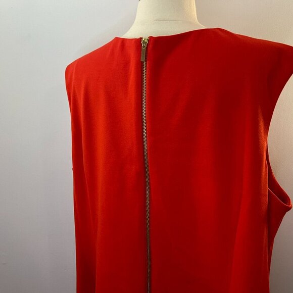 Sharagano Women's New Red Stretch Sleeveless Bow Dress - Size 22W - NWT - Picture 4 of 5